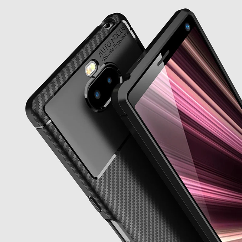 Чехол для телефона Sony Xperia 10 II мягкий силиконовый ударопрочный чехол из ТПУ Plus
