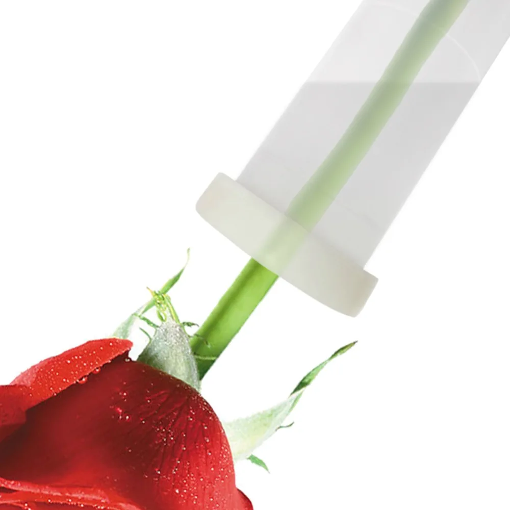 

4cm/7cm Flower Nutrition Tube Plastic Floral Water Tube With Cap Keep Fresh Rhizome Tube Hydroponic Container For Flower