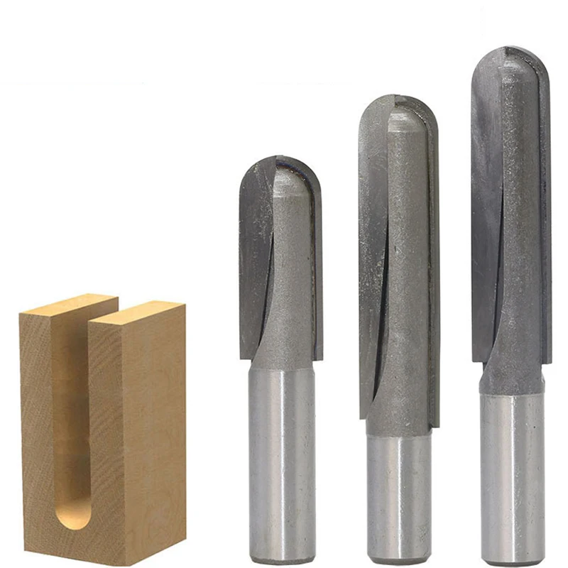 

1/2" Shank Engraving Machine Extended Round Bottom Knife Router Bit Milling Cutters For keyhole knife Bakelite Woodworking Tools