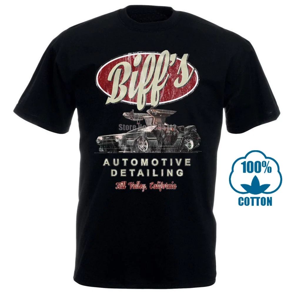 

T Shirt Biff'S Automotive Detailing Back To The Future In Die Zukunft Doc 100% Cotton Short Sleeve O Neck Tops Te 010596