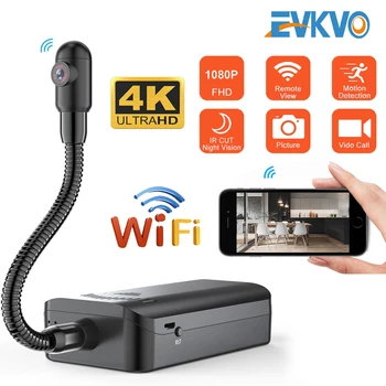 

EVKVO Wireless 4K DIY Mini Camera Remote Monitoring Wifi HD Video Recorder Micro Camcorder Mini Cam Motion Detection DV camera