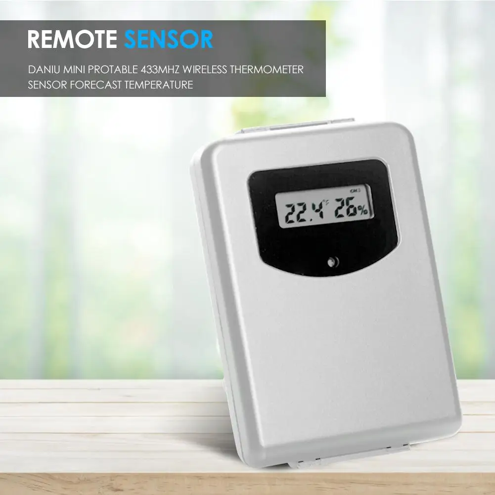 Digital Wireless Thermometer Sensor Remote Indoor Outdoor Humidity Meter Display 