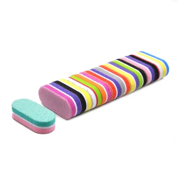 

20 Pcs Nail Files Double-side Nail File Mini Sponge Nail File Block Buffer Gel Polish Remover Flower Sandpaper Callus Rasp Tools