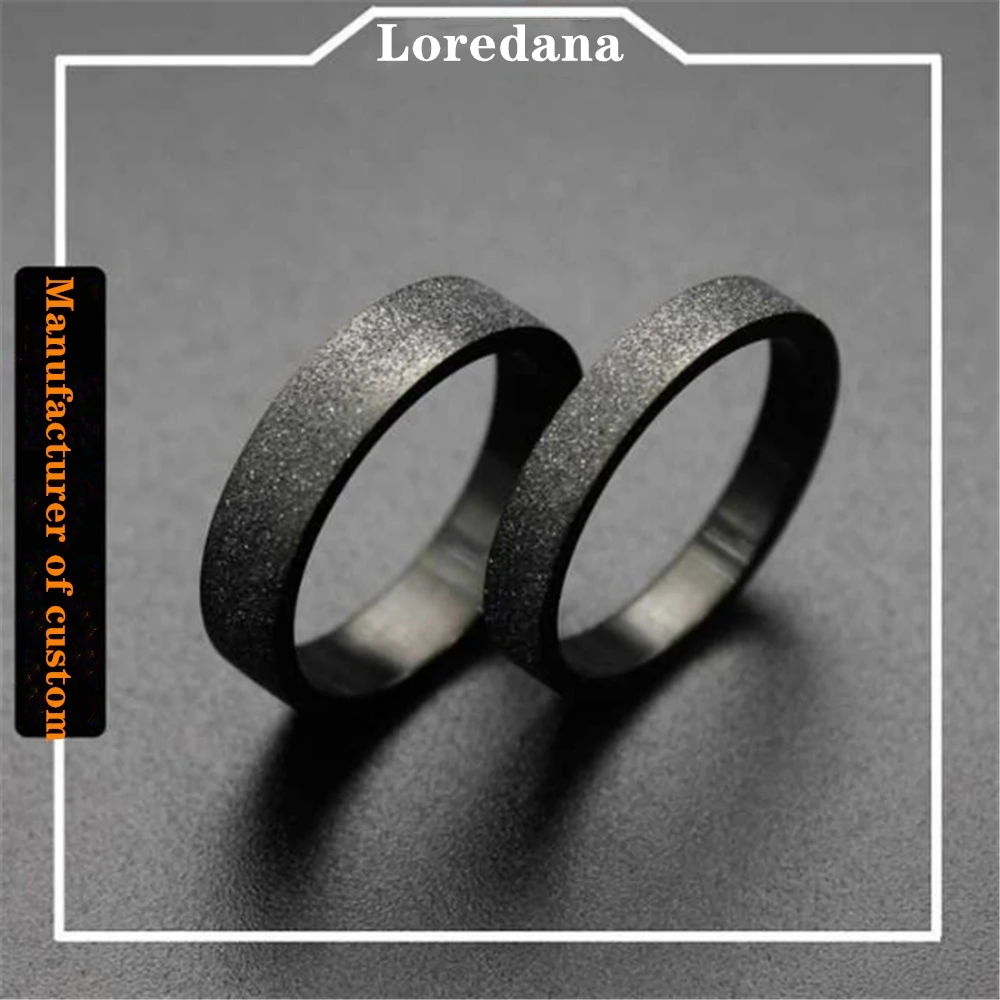 Stylish Titanium Steel Rings For Women's Black Grinding Simple Lovers Stainless High Grade Fadeless Not Allergic | Украшения и