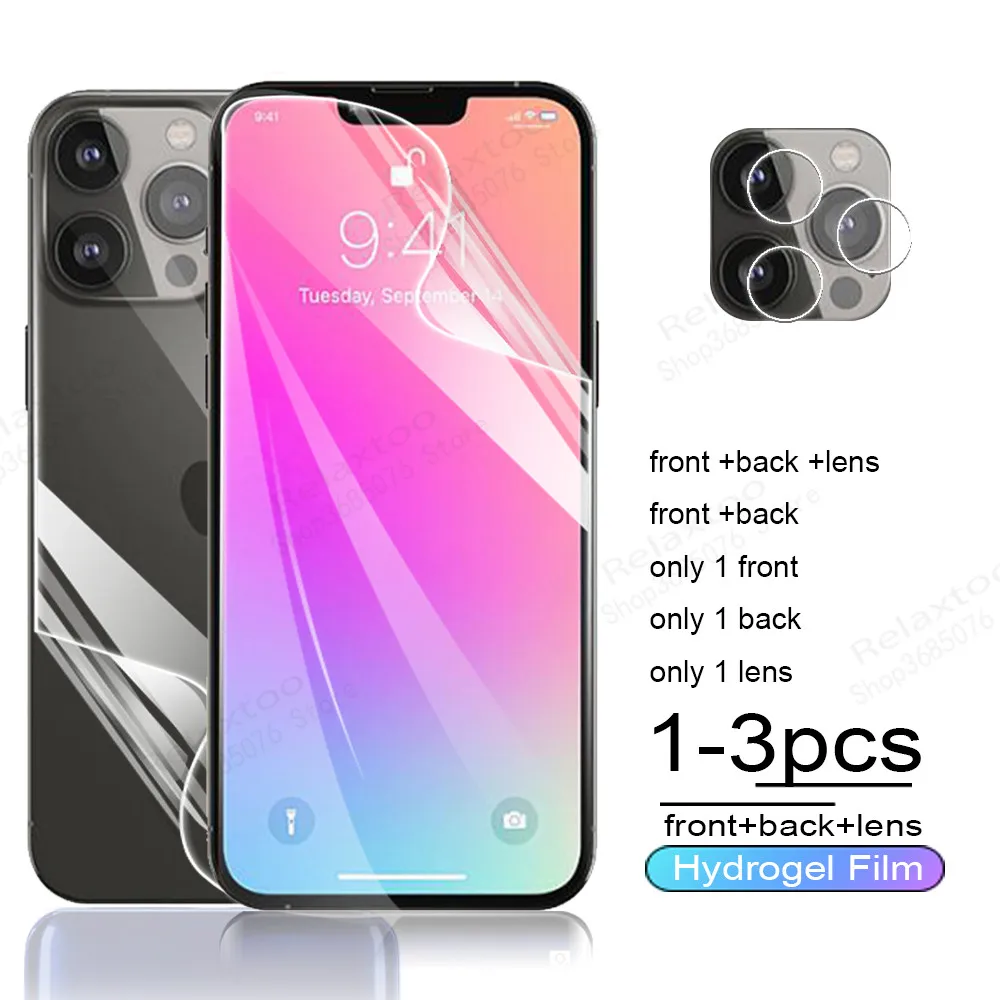 Pellicola Idrogel Anteriore Posteriore Per Iphone 13 Pro Max Pellicola Salvaschermo Per Iphone 13 Mini 13Pro Phone13 Pro Max Pellicola Vetro