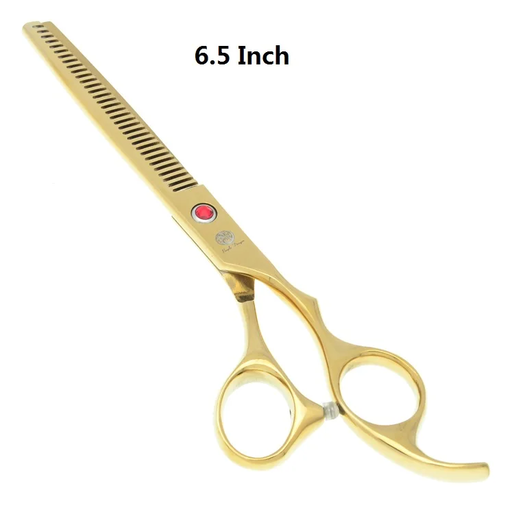 Golden LZS0581 7," профессиональные ножницы для ухода за домашними животными, ножницы для стрижки собак, изогнутые ножницы, ножницы для стрижки животных, инструменты для стрижки LZS0580 - Цвет: Golden LZS0581