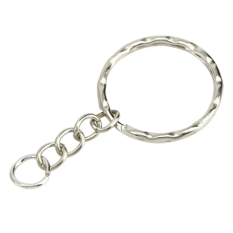 50pcs Metal DIY Jewelry 25mm Open Jump Ring making Split Keychain Parts Key Chains High Quality New Arrival 2021 |