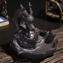 1 шт. ладан База Ретро ручной работы Фарфор керамический обратный поток ладан горелка буддистские украшения дома ароматерапия L* 5