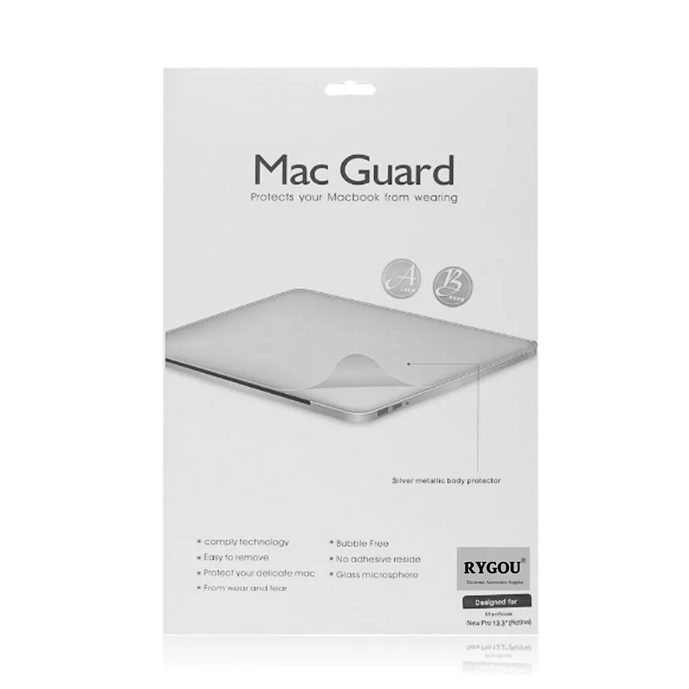 Наклейка RYGOU для ноутбука Защитная MacBook Air Pro Retina защитная кожа всего тела с