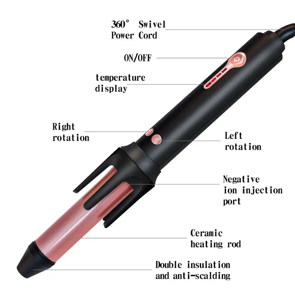 

2020 New Electric Anti-scalding Hair Curling Iron Moisturizing Negative Ion Ceramic Heating Rod Automatic Hair Curler Styling