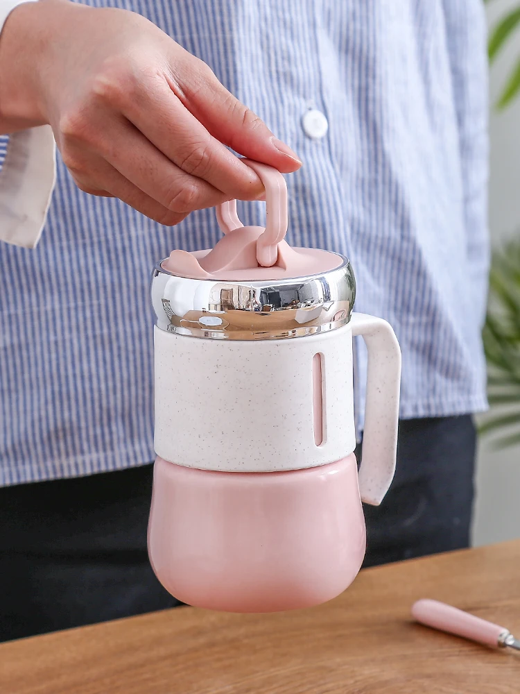 Cute Thermostat Cups and Mugs Ceramic Porcelain Christmas Travel Mug Coffee Caneca Tazas Taza Canecas Self Stirring Mug 50mkb13