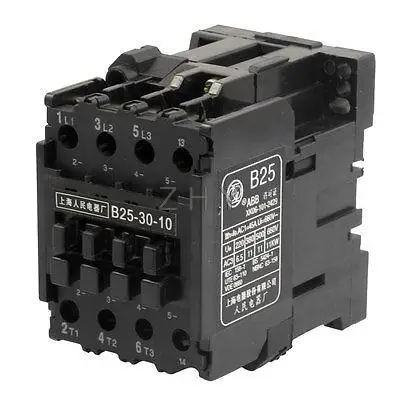 

220V 50Hz Coil 45A(AC-1) Ie 3 Poles 3NO 660V Ui 35mm Mounting Rail AC Contactor
