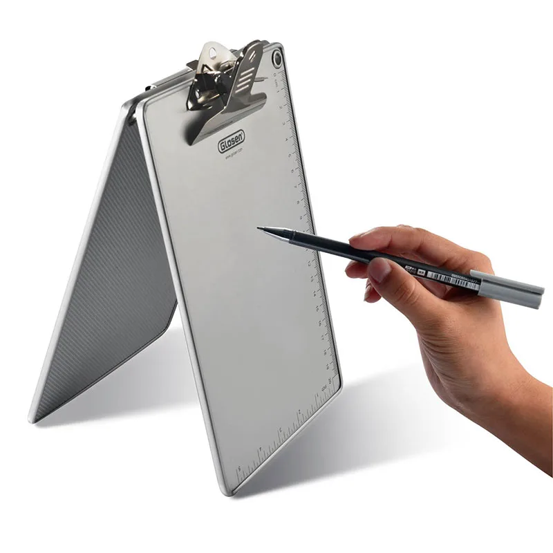 Thickened Aluminum alloy A4 A5 ordering, quotation, wine list, fitness coach writing board clip, stationery, office supplies