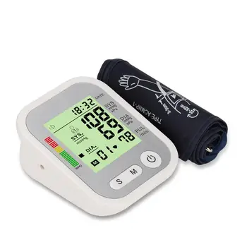 

Automatic Digital Upper Arm Blood Pressure Monitor Heart Beat Rate Pulse Meter Tonometer Sphygmomanometer pulsometer