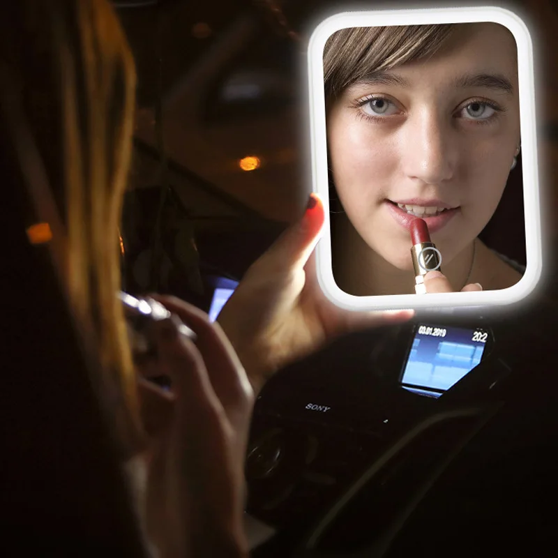 

Makeup mirror led light Natural USB Refill Angle Adjustable Touch Control Brightness Dimmable Lights Portable Touch Screen