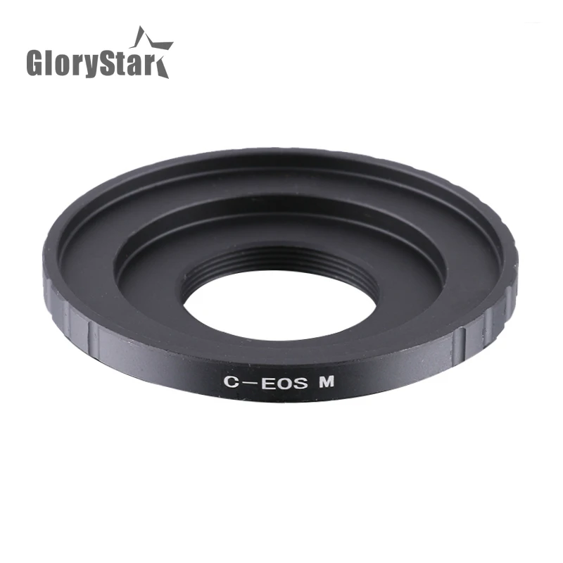 Glorystar Black C-Mount Cine Movie Lens Per Canon Eos M M2 M3 Camera Lens Adapter Ring Cctv Lens C-Eos M
