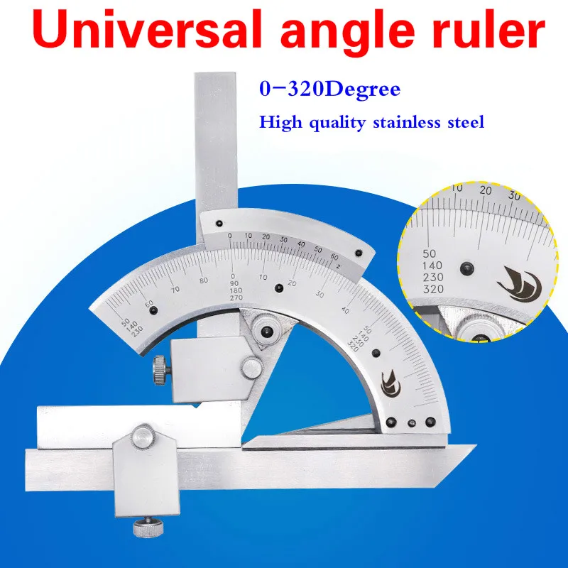 Universal Protractor 0-320 Degree Precision Goniometer Angle Measuring Finder Ruler Tool Woodworking Dropship | Инструменты