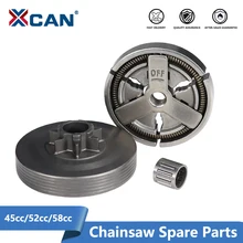 Xcan cilindro de embreagem + capa embreagem rolamento agulha para 4500 5200 5800 45cc 52cc 58cc motosserra peças reposição