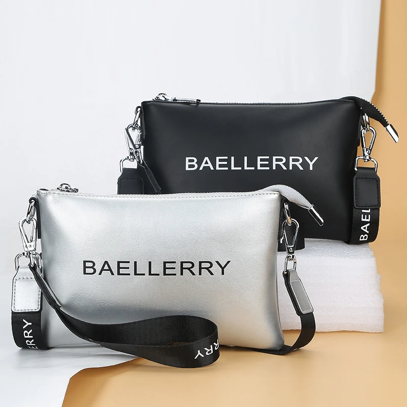 Hot sale new women's wallet zipper multifunctional pu diagonal letter bag large capacity mobile phone bag