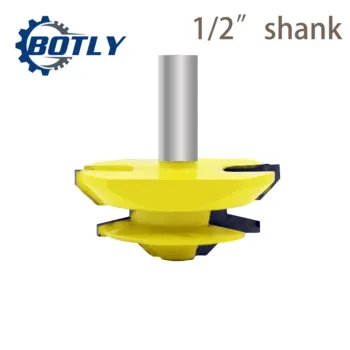

1/2"shank milling cutter woodwork Large Lock Miter Router Bit - 45 Degree Tenon Cutter for Woodworking Tools cutters for wood