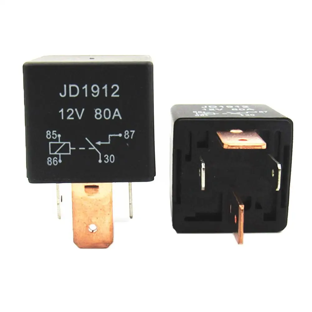 JD1912 универсальное 12 в 80 А 4 контактное DC AMP SPDT автомобильное реле стартера