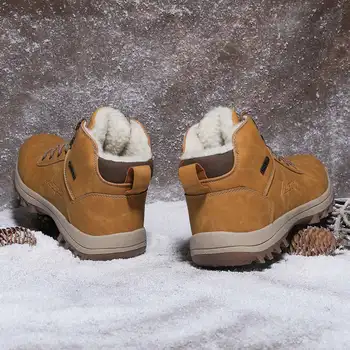 

Men Shoes Winter Men Boots Plush Warm Snow Boots for Men Women Sneakers Big Size 48 Women Ankle Boots Outdoor Shoes Botas Hombre