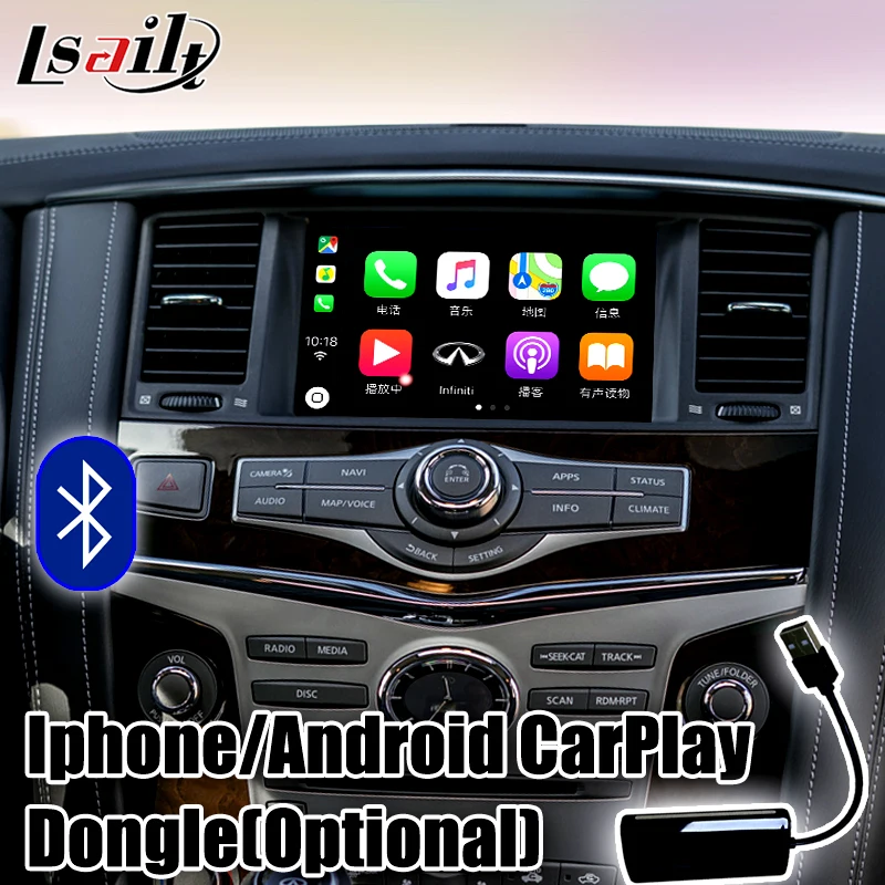 Android 7,1 gps навигационная коробка для QX80 Infiniti Android интерфейс Поддержка беспроводной carplay, OEM Ручка управления по Lsailt