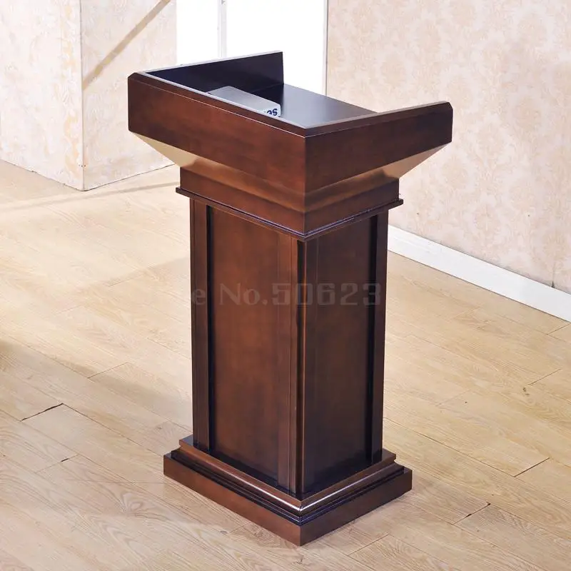 New Solid Wood Podium Speech Desk Reception Desk Teacher's