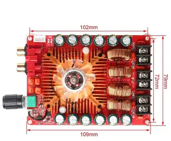 

TDA7498E 2X160W Dual Channel Audio Amplifier Board, support Single Channel, 24V Stereo Power Amp Module for CarVehicle Computer