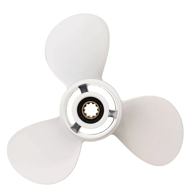 Marine Boat Outboard Propeller 9 7/8 X 13 For Yamaha 20-30Hp Right-Hand Rotation 3 Blades
