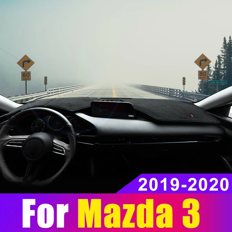 

Car Dashboard Covers Mat Avoid Light Pad Sun Shade Carpets Trims Protector Non-Slip LHD for MAZDA 3 Axela 2019 2020 Accessories