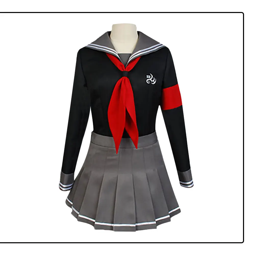 Аниме Dangan Ronpa Peko Pekoyama Danganronpa карнавальный костюм Schlool JK Униформа моряка Топ Юбка
