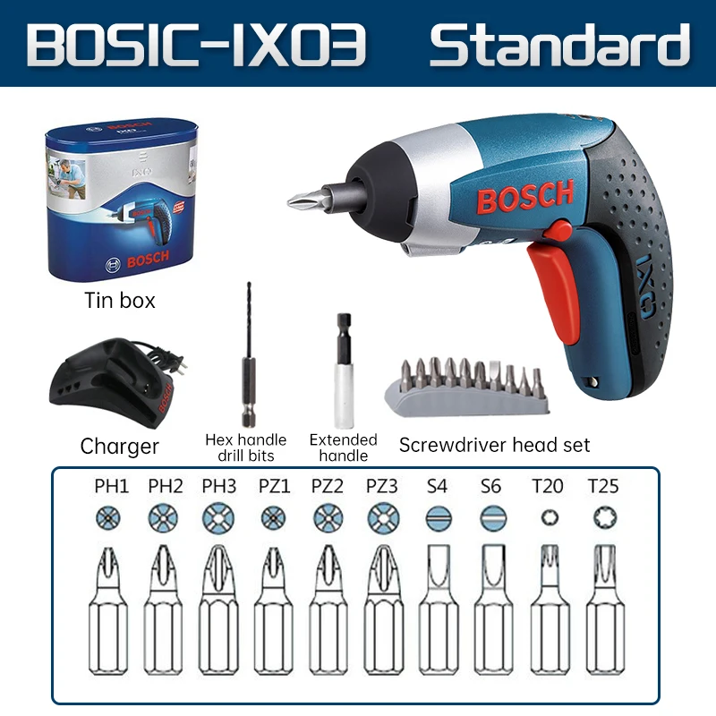 Bosch IXO 3 Electric Lithium Screwdriver 3.6V