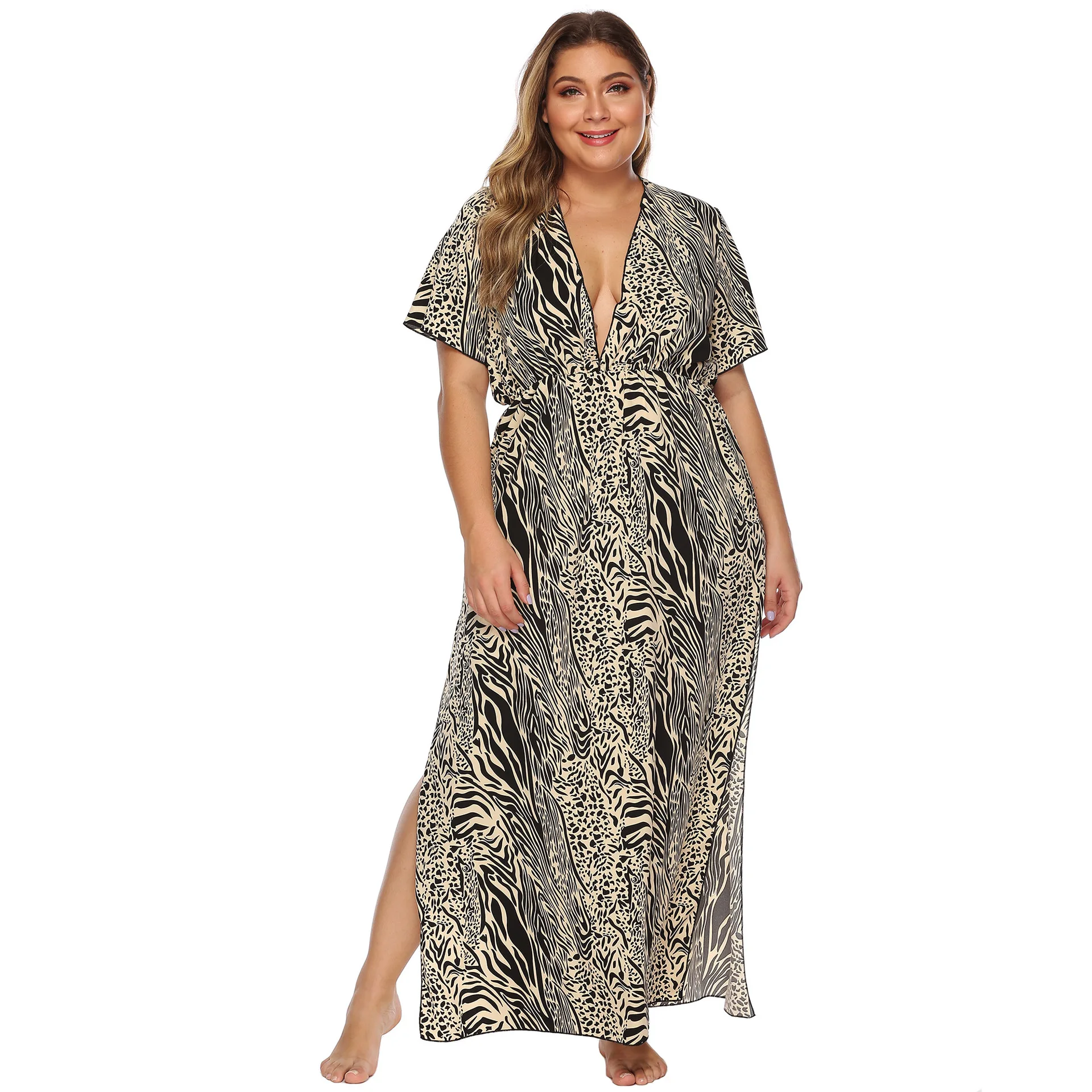 animal print beach wear