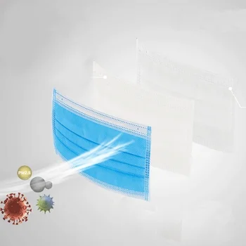 

Disposable Face Mouth Masks 3 Layers Plymouth Filter Anti-virus Non Woven Breathing Safety Face Care Soft Elastic Dustproof Mask