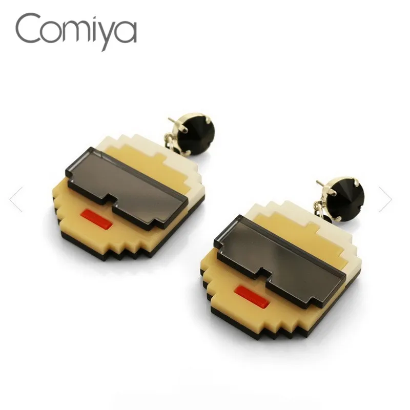 Висячие серьги Comiya для женщин и девушек акриловые с подвесками модные ювелирные