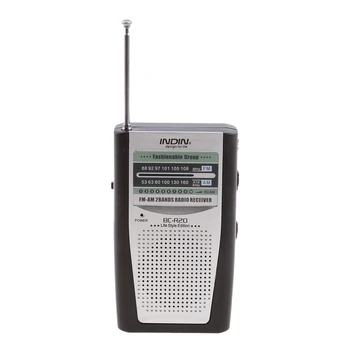 

BC-R20 Portable Pocket Mini AM / FM Radio with Speaker and Belt Clip