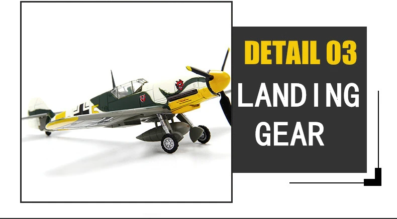 Terebo 1: 72 Messer Schmidt BF109 истребитель второй мировой войны модель самолета военные украшения коллекция подарок