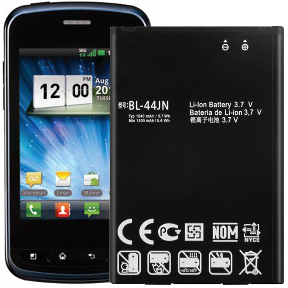 BL 44JN 배터리 LG 4G MS840 배터리 EAC61679601 EAC61700012 교체 수리 부품|휴대폰 배터리 ...