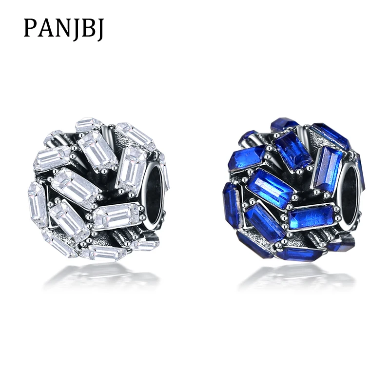 

New Original Alloy Bead Chiselled Elegance Charm Fit Pandora Bracelet Necklace DIY Women Jewelry