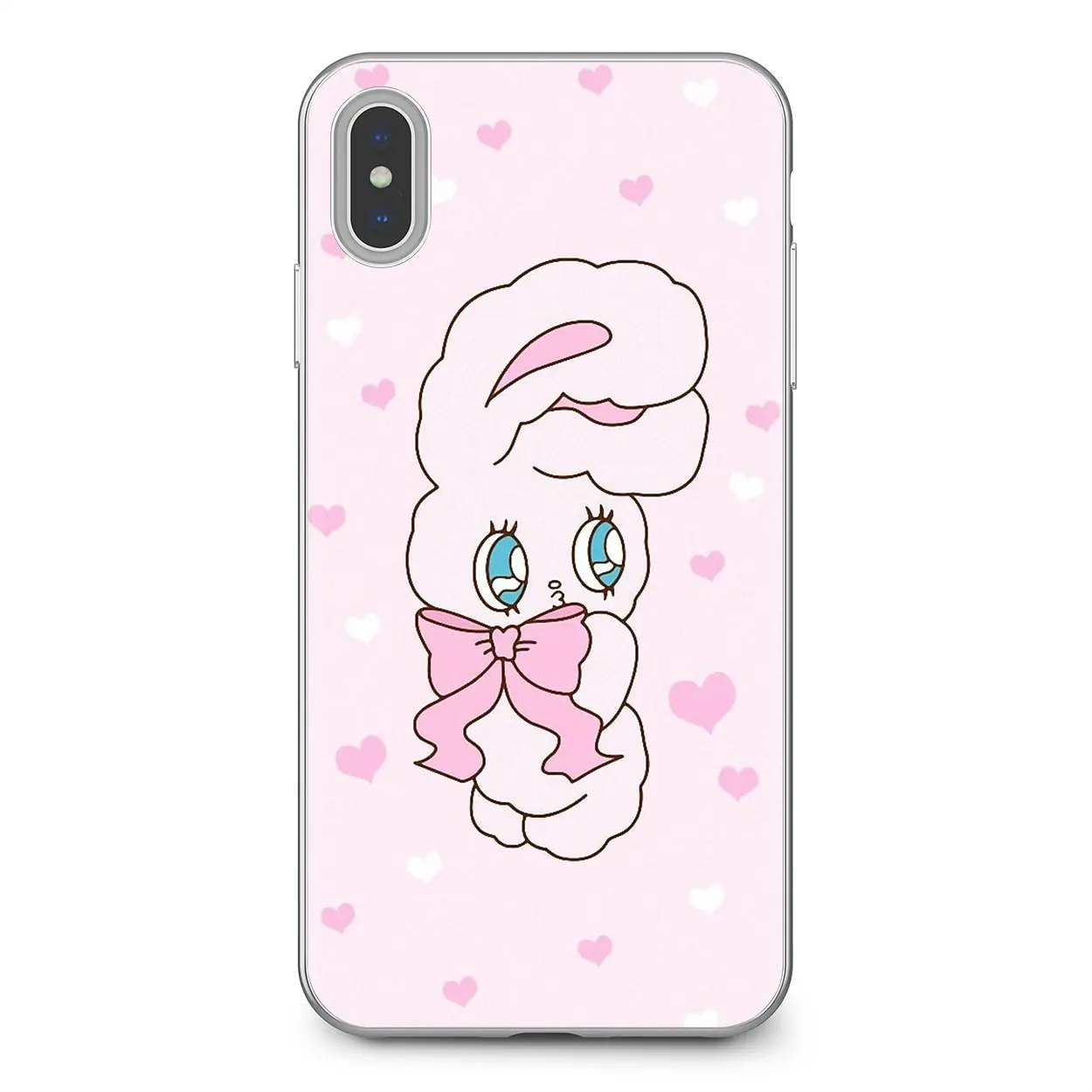 Мягкий чехол розовый корейский chuu esther kim rabbit для Huawei G7 G8 P7 P8 P9 P10 P20 P30 Lite Mini Pro P Smart 2019
