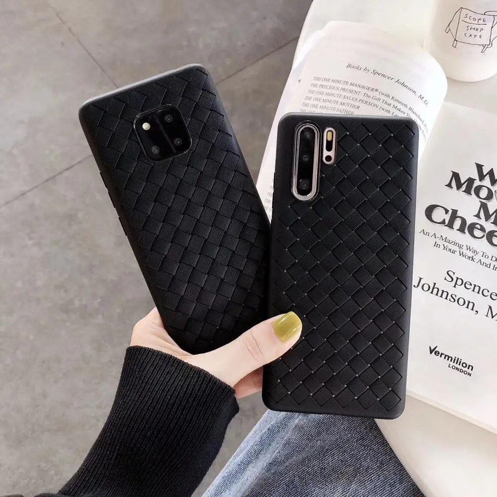 

For iPhone 6 6S 7 8 Plus X XR XS Max Business Breathable Cover Case Soft TPU Weaving Plain Heat dissipation Phone Case Coque