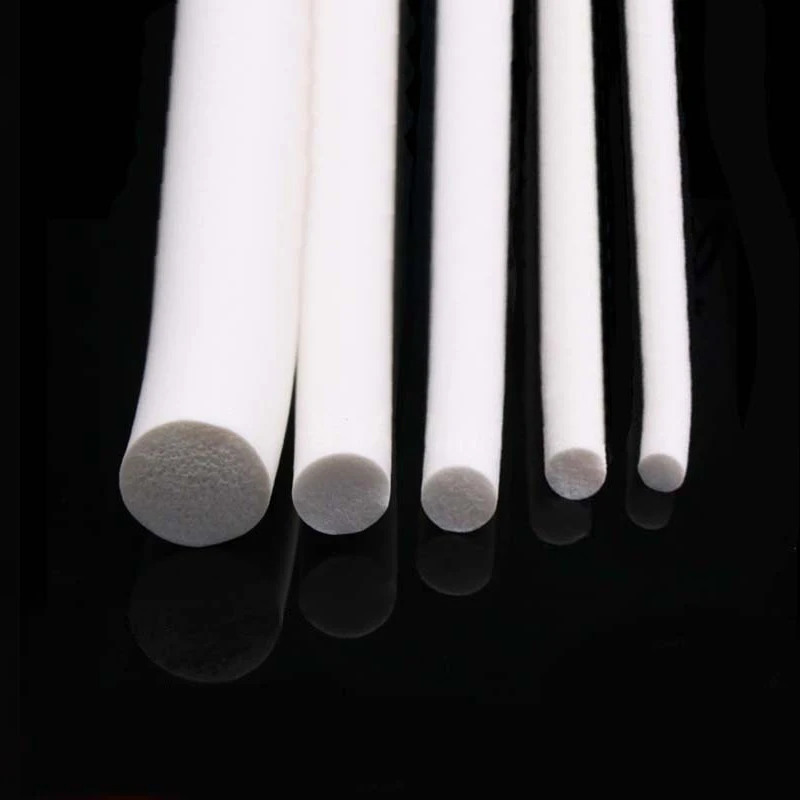 Sponge Cord Strip Bar White Round Silicone Rubber Foam Seal Gasket Trim Diameter 2/3/4/5/6/7/8/9/10/11/12/14/15/16/18/20/25mm |