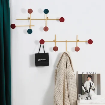 

Nordic Iron Hook Wall Creative Door Wall Fitting Room Hanging Clothes Hook Shelf Hanging Wall Home Decoration Accessories FF80O