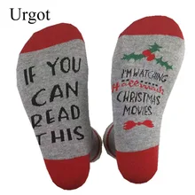 Urgot, 3 пар/лот, рождественские носки большого размера плюс 36,44, 45, мужские и женские носки, весна-осень, новые рождественские носки, Прямая поставка