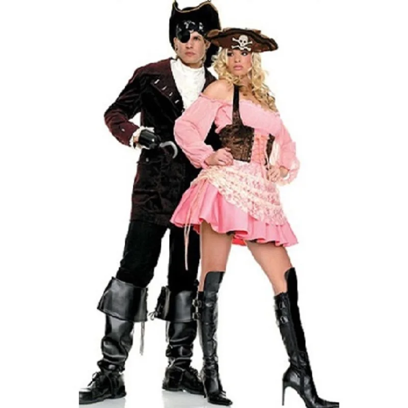 Новый стиль классический костюм пирата капитана Хэллоуина карнавала