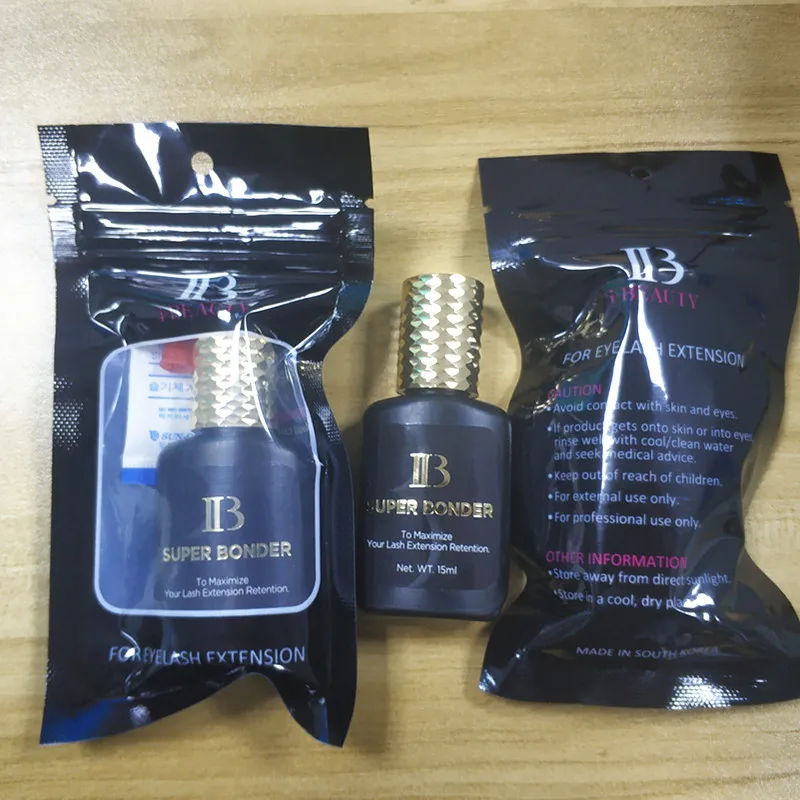 Agente de Fixação para Extensões de Cílios Frascos Super Bonder Primer Cura Adesivo Ligação Cílios Cola Clara 15ml Falsos 5 ib 8 ?99