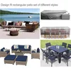 72 Sizes Oxford Cloth Furniture Dustproof Cover For Rattan Table Cube Chair Sofa Waterproof Rain Garden Patio Protective Cover 5