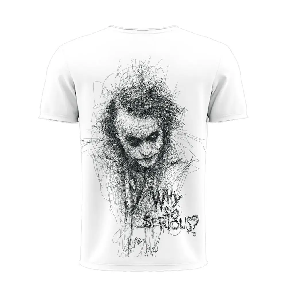 Summer Clown White Joker T-Shirt Men