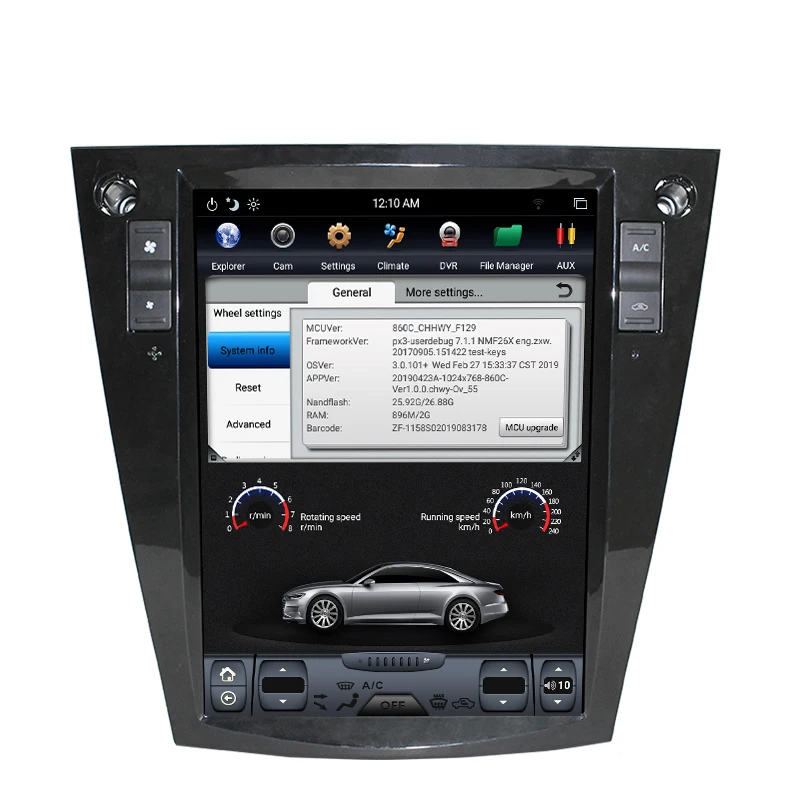 Best NAVITOPIA 10.4inch Vertical Screen Tesla Android 7.1 Car GPS Navigation for Subaru Forester VX Car DVD Multimedia Player 5